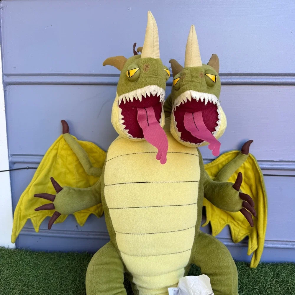 Vtg DreamWorks How To Train Your Dragon Barf and Belch Zippleback Plush Large